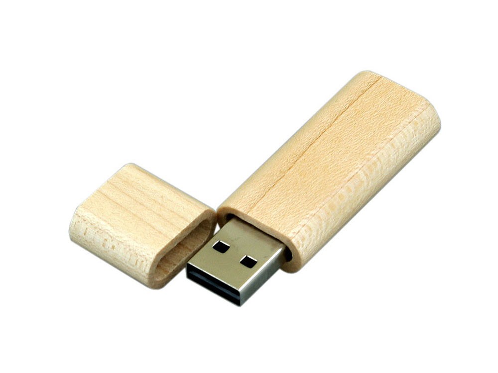 USB 2.0- флешка на 4 Гб эргономичной прямоугольной формы с округленными краями - 2