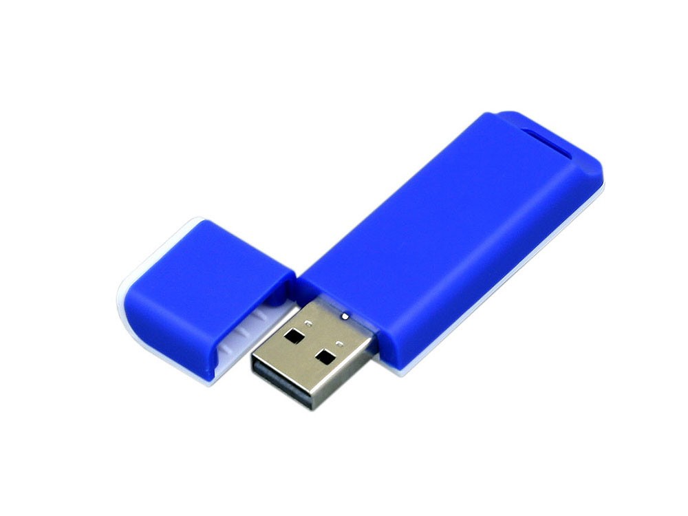 USB 2.0- флешка на 4 Гб с оригинальным двухцветным корпусом - 2
