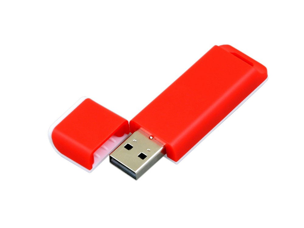 USB 2.0- флешка на 4 Гб с оригинальным двухцветным корпусом - 2