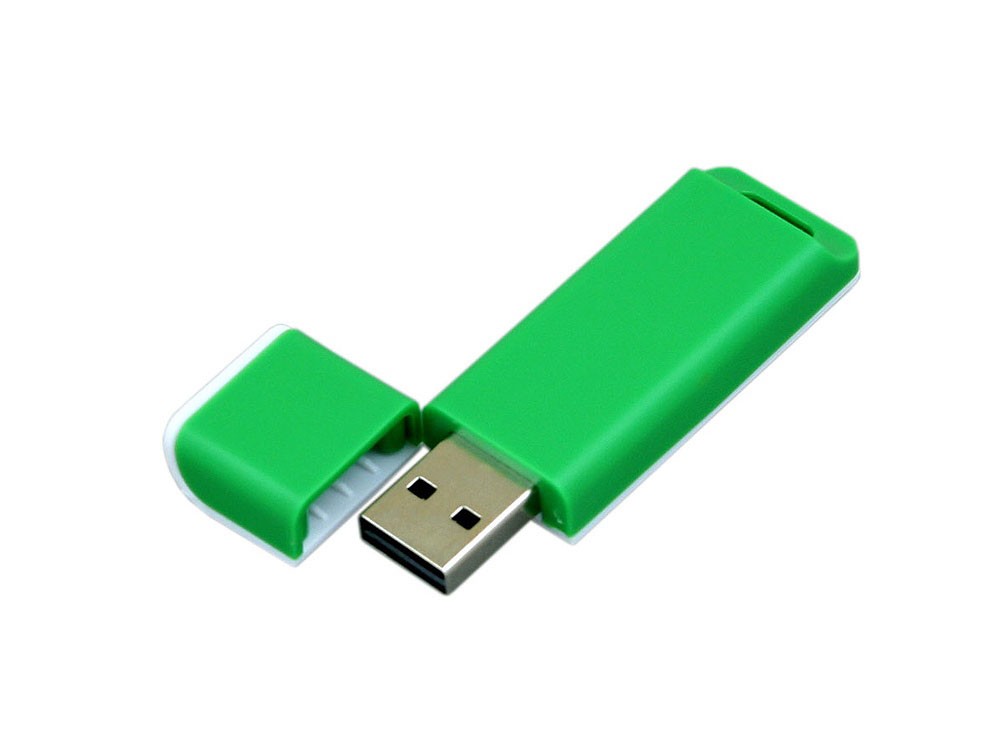 USB 2.0- флешка на 4 Гб с оригинальным двухцветным корпусом - 2