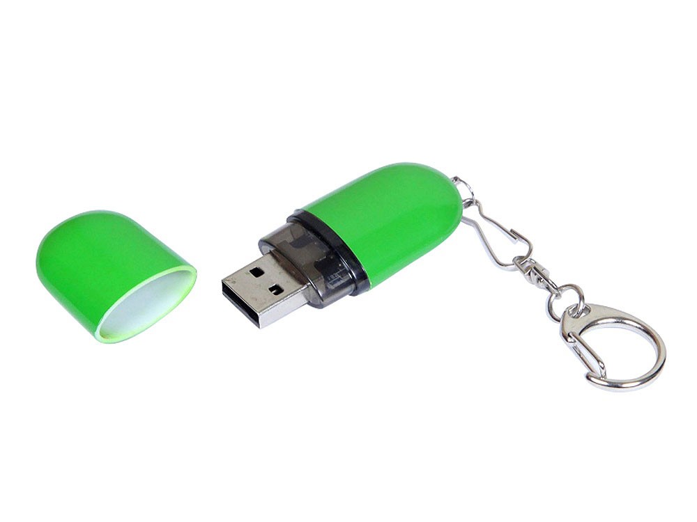 USB 2.0- флешка промо на 4 Гб каплевидной формы - 2