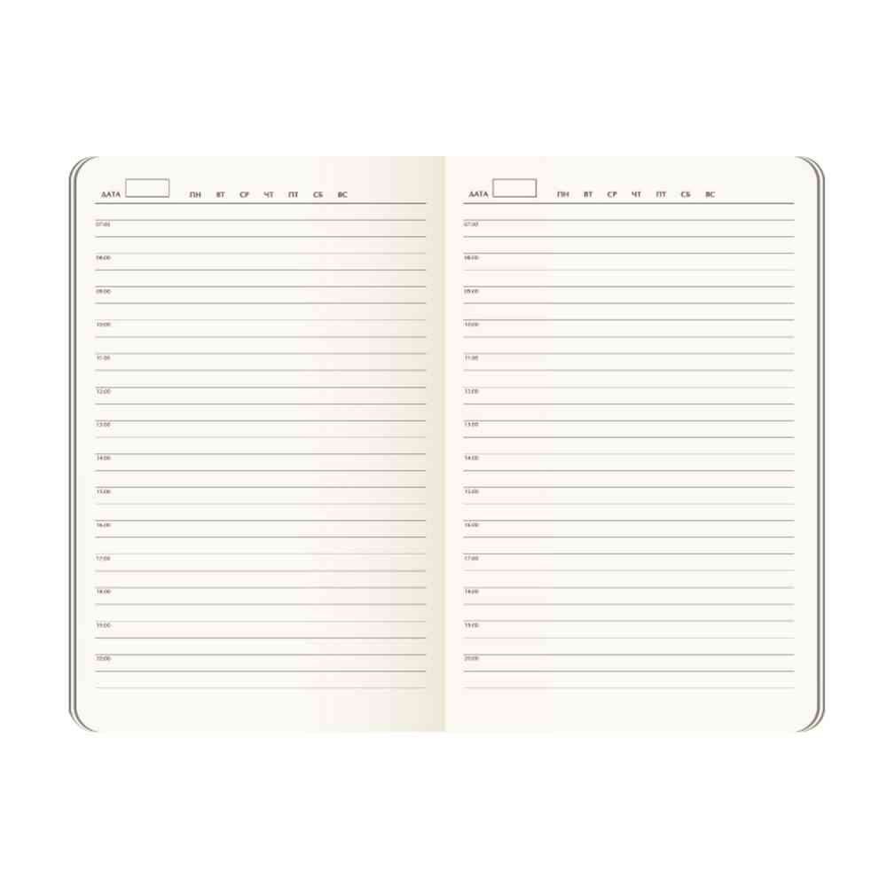 Ежедневник Marseille soft touch BtoBook недатированный, черный (без упаковки, без стикера) - 7