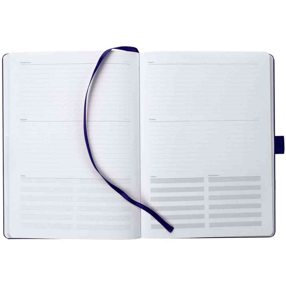 Еженедельник Lucky, недатированный, синий - 6