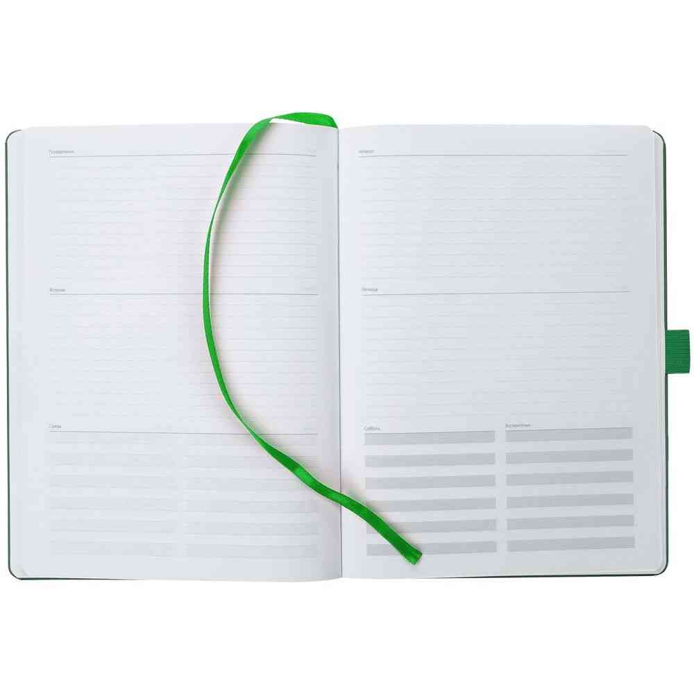 Еженедельник Lucky, недатированный, зеленый - 6