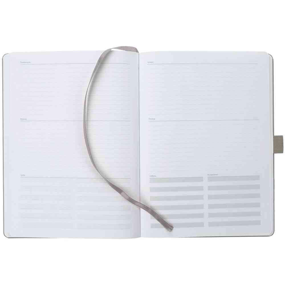 Еженедельник Lucky, недатированный, серый - 6