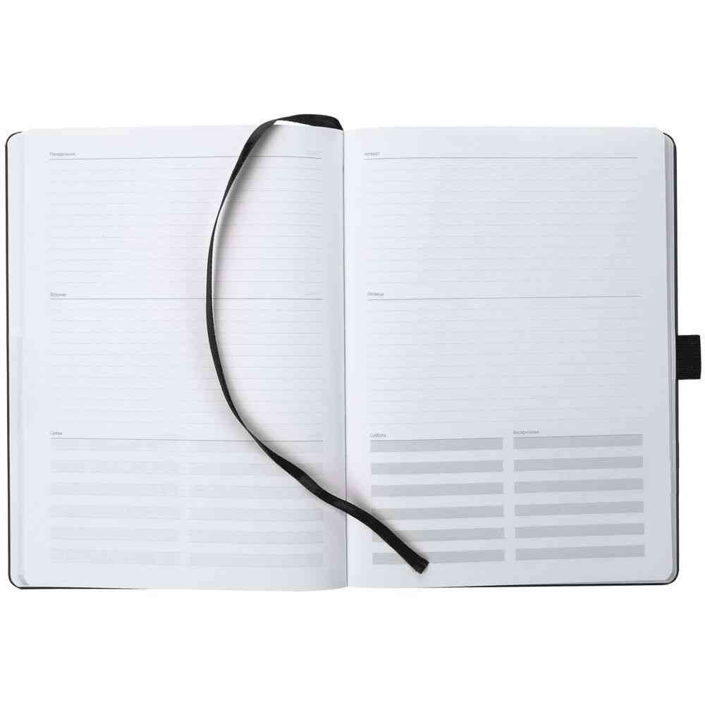 Еженедельник Lucky, недатированный, черный - 6