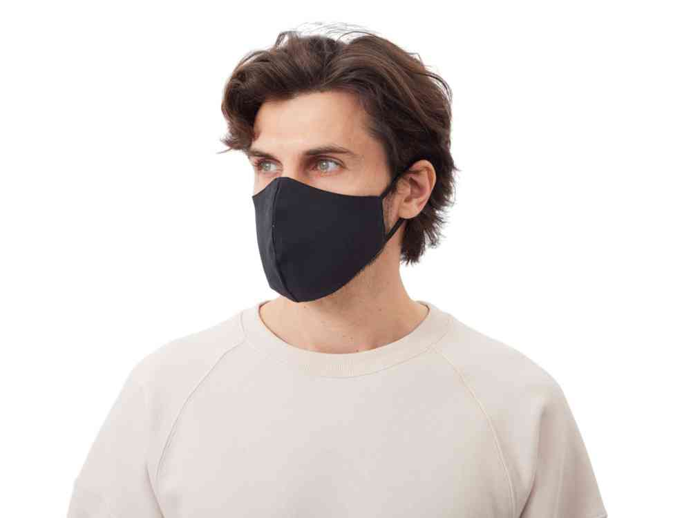 Маска для лица многоразовая из хлопка, анатомической формы - 2