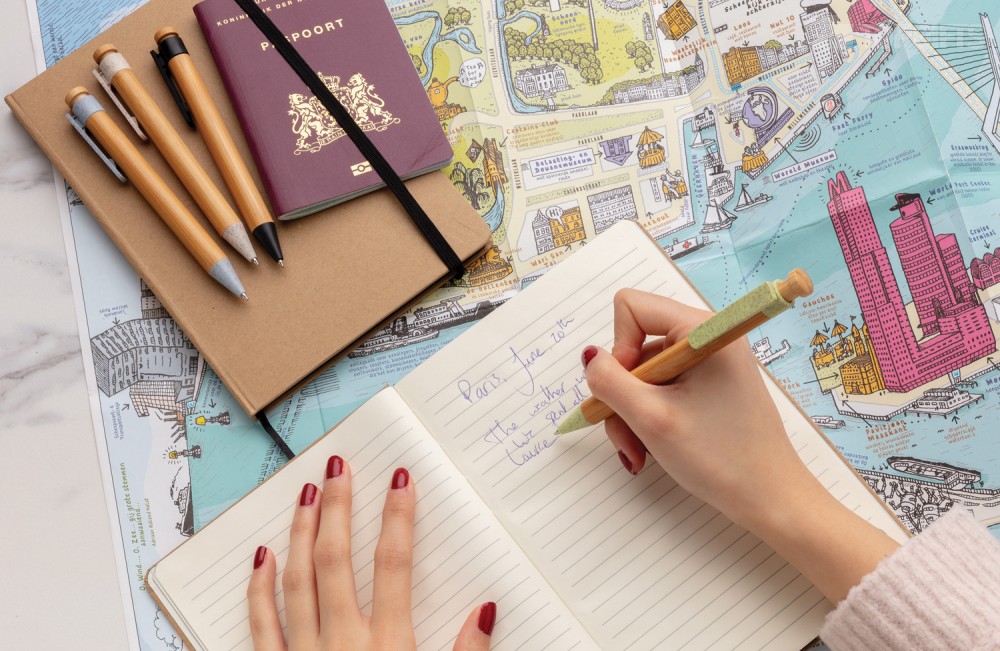 Бамбуковая ручка с клипом из пшеничной соломы - 6