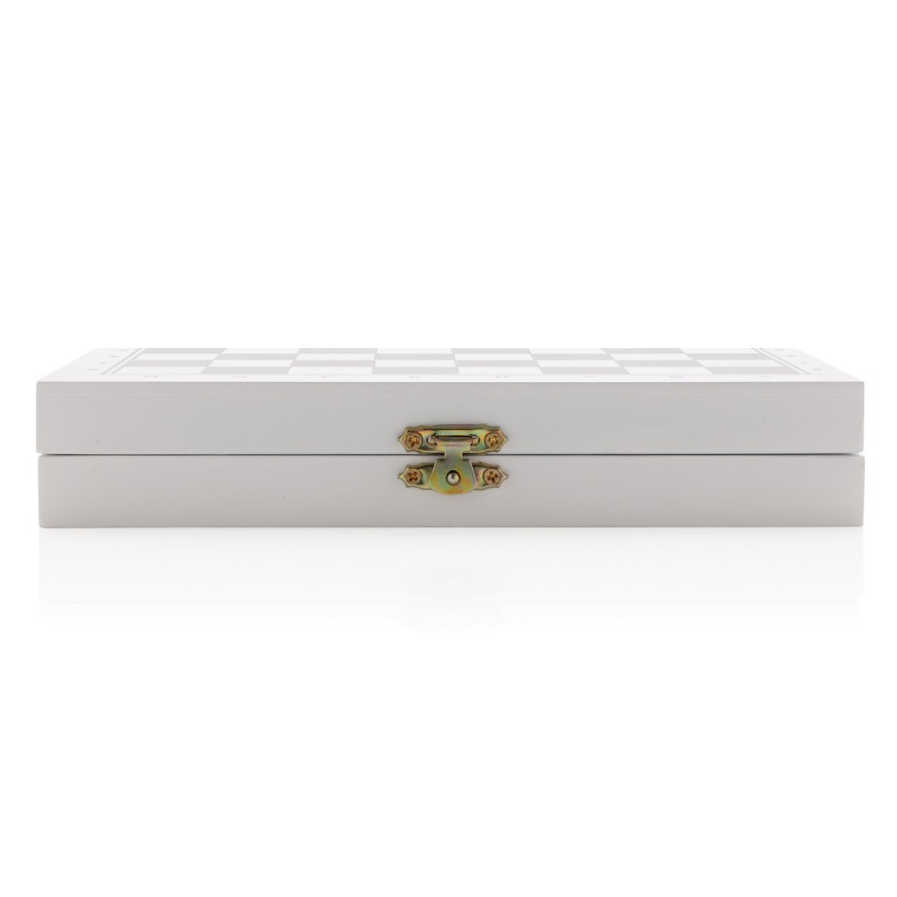 Набор настольных игр 3 в 1 в деревянной коробке - 4