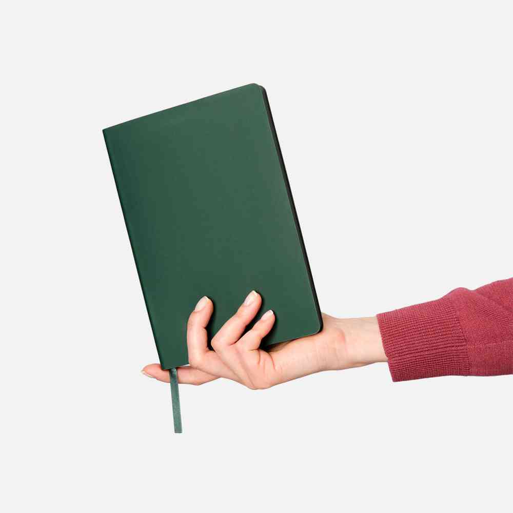 Ежедневник Latte soft touch недатированный, зеленый - 11