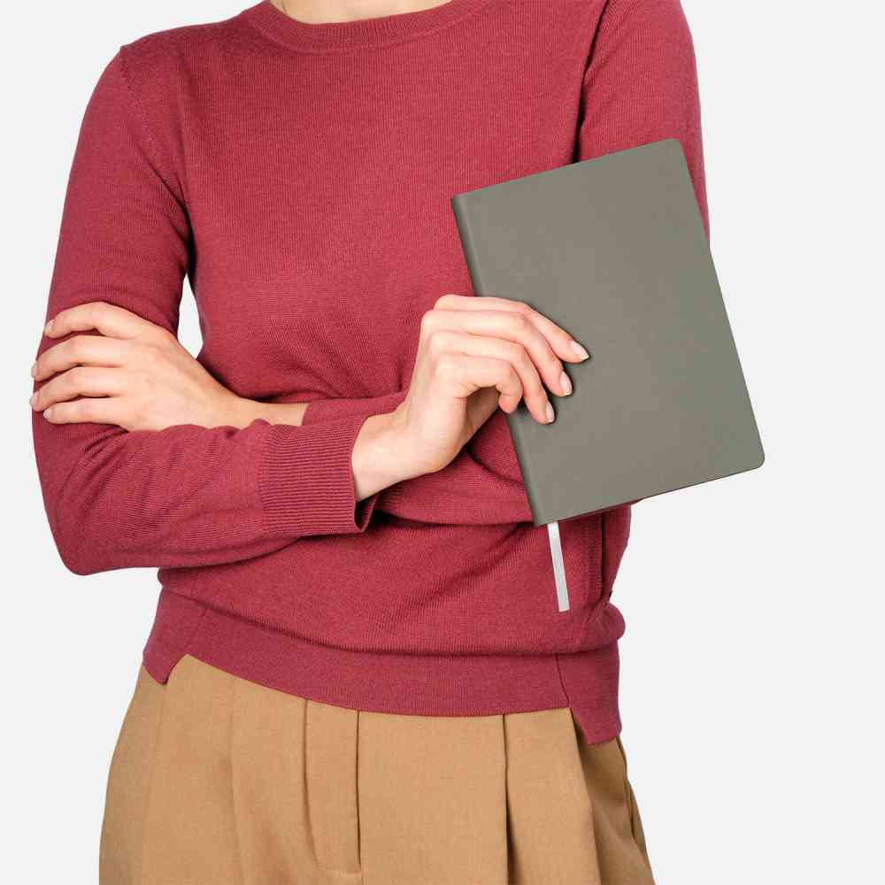 Ежедневник Latte soft touch недатированный, серый - 10