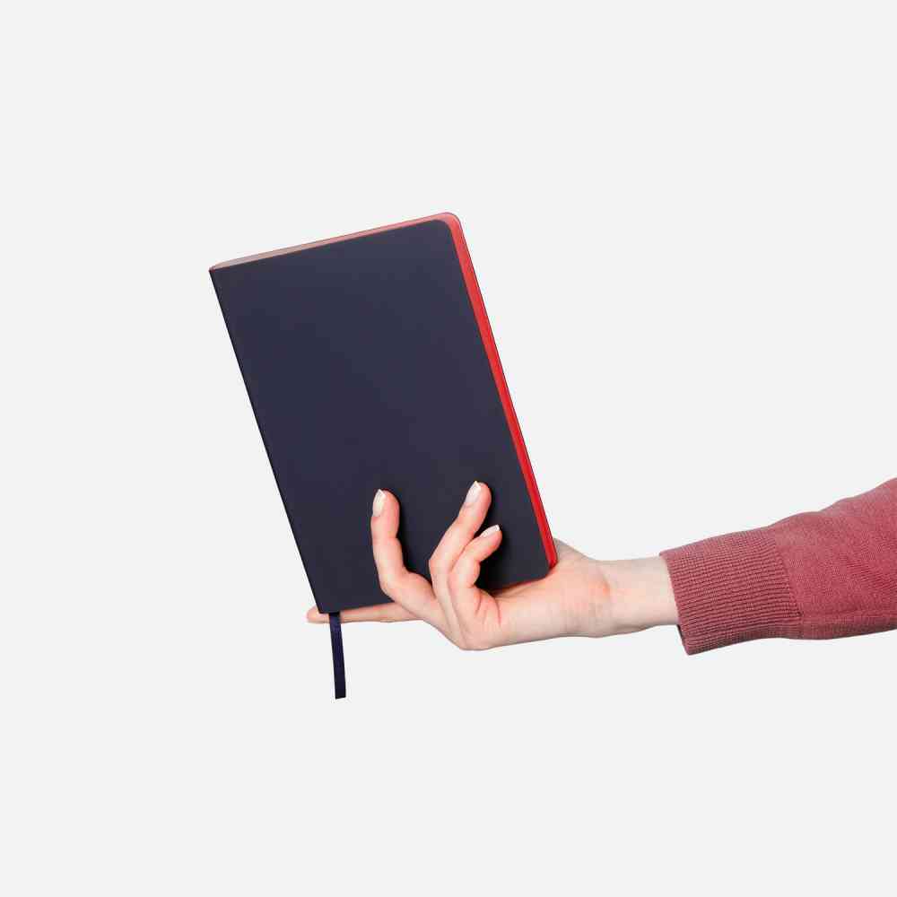 Ежедневник Latte soft touch недатированный, чернильно-синий - 11