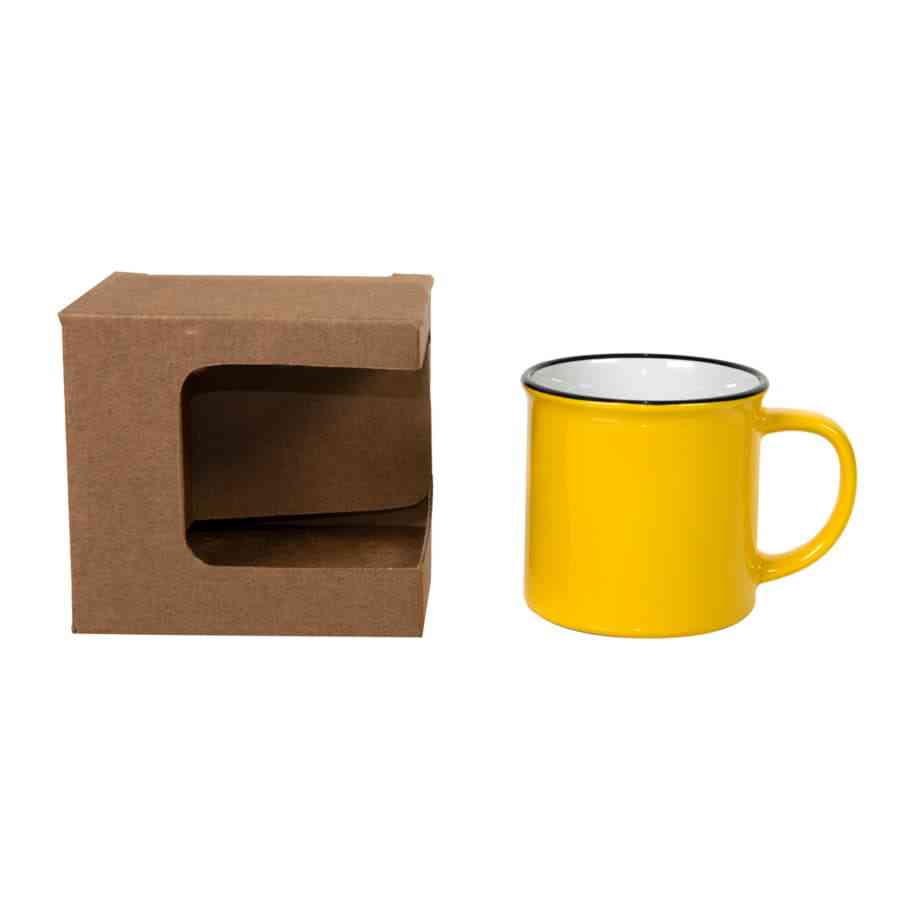 Коробка для кружек 27700, 27601, 23505, 27602 размер 11,8 х 9,0 х 10,8 см, микрогофрок., коричневый - 3