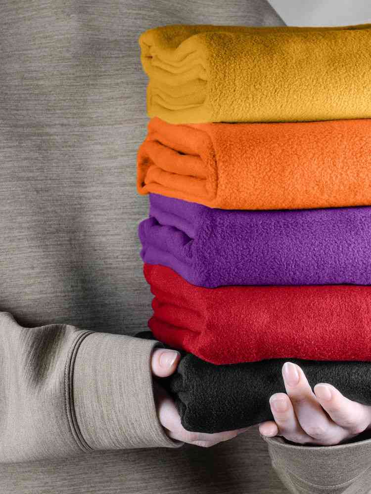 Флисовый плед Warm&Peace, желтый - 6