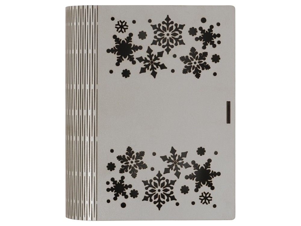 Деревянная коробка с резной крышкой Книга, М - 3