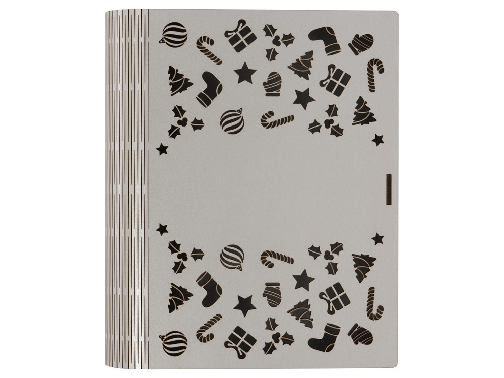 Деревянная коробка с резной крышкой Книга, L - 3