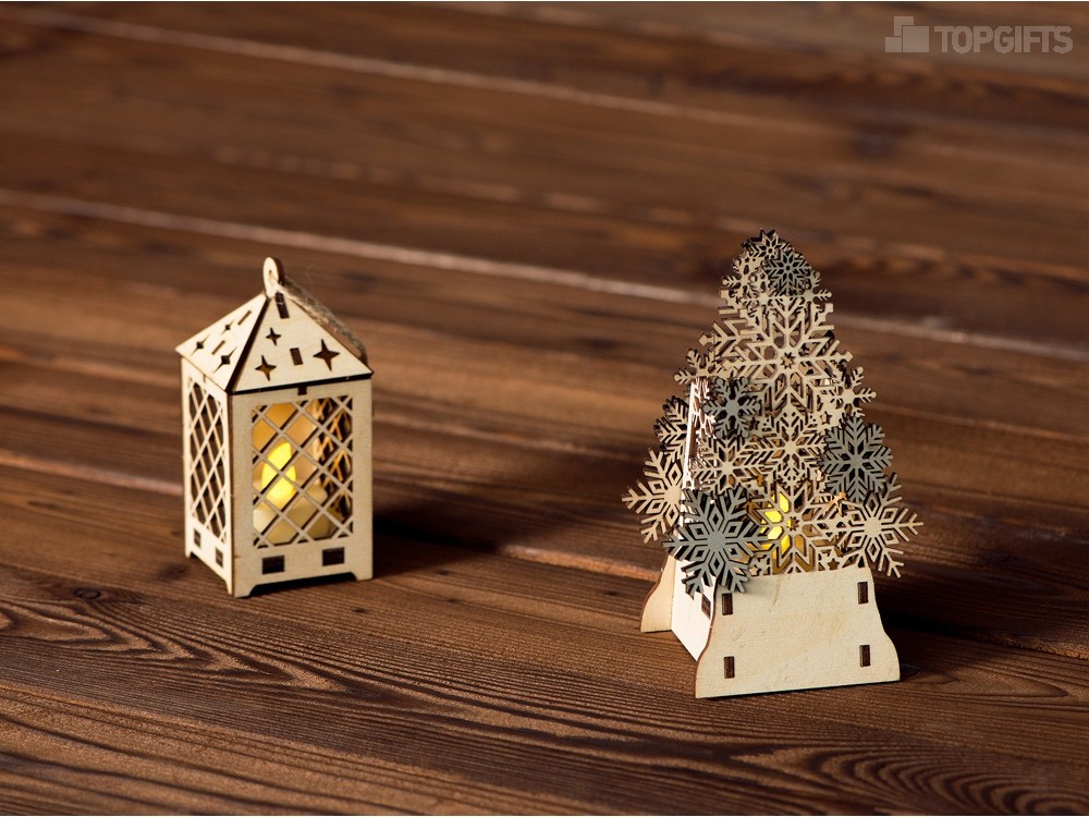 Декоративная фигура Ель с электрической свечой - 5