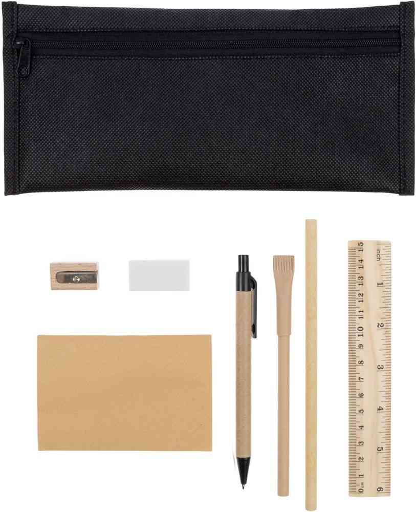 Канцелярский набор Scribe, с блокнотом, черный - 3