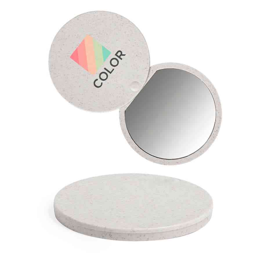 Складное зеркало GRADIOX, пластик с пшеничным волокном, белый - 6