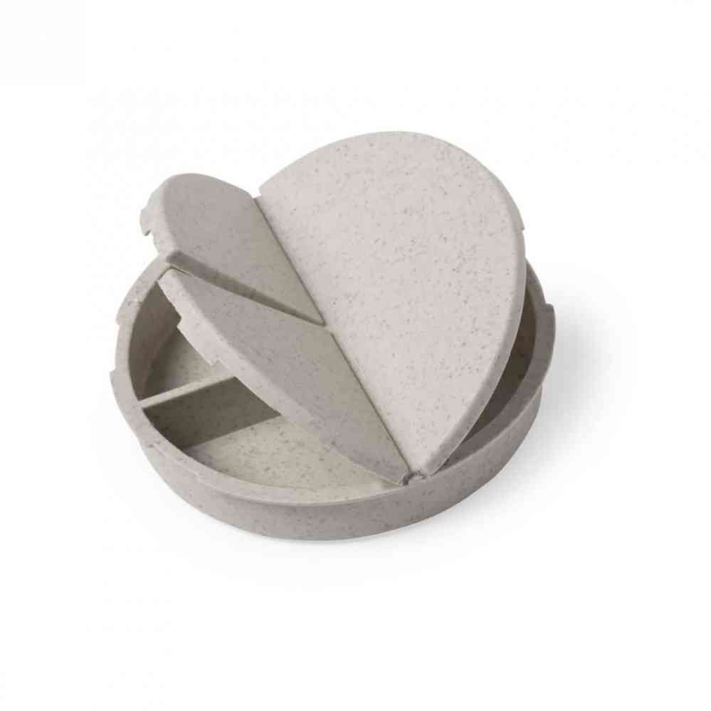 Таблетница BETUR, 3 отсека, h=1,7 cm, d=7,5 см; пластик, бамбуковое волокно №2