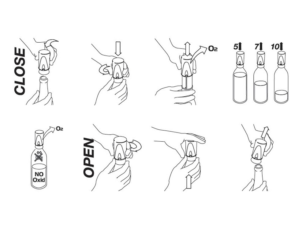 Вакуумный насос-пробка для вина Vacuum - 6