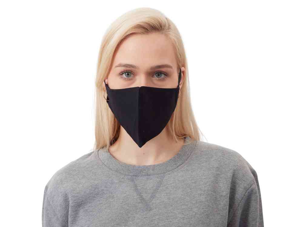 Маска для лица многоразовая из хлопка, анатомической формы без шва - 3