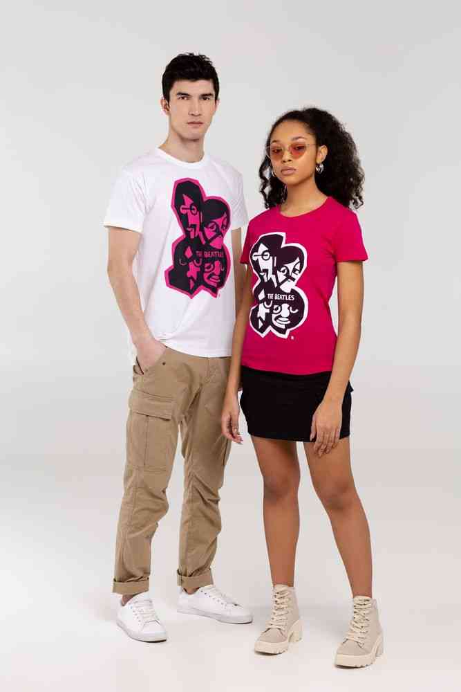 Футболка женская &laquo;Меламед. The Beatles&raquo;, ярко-розовая (фуксия) - 6