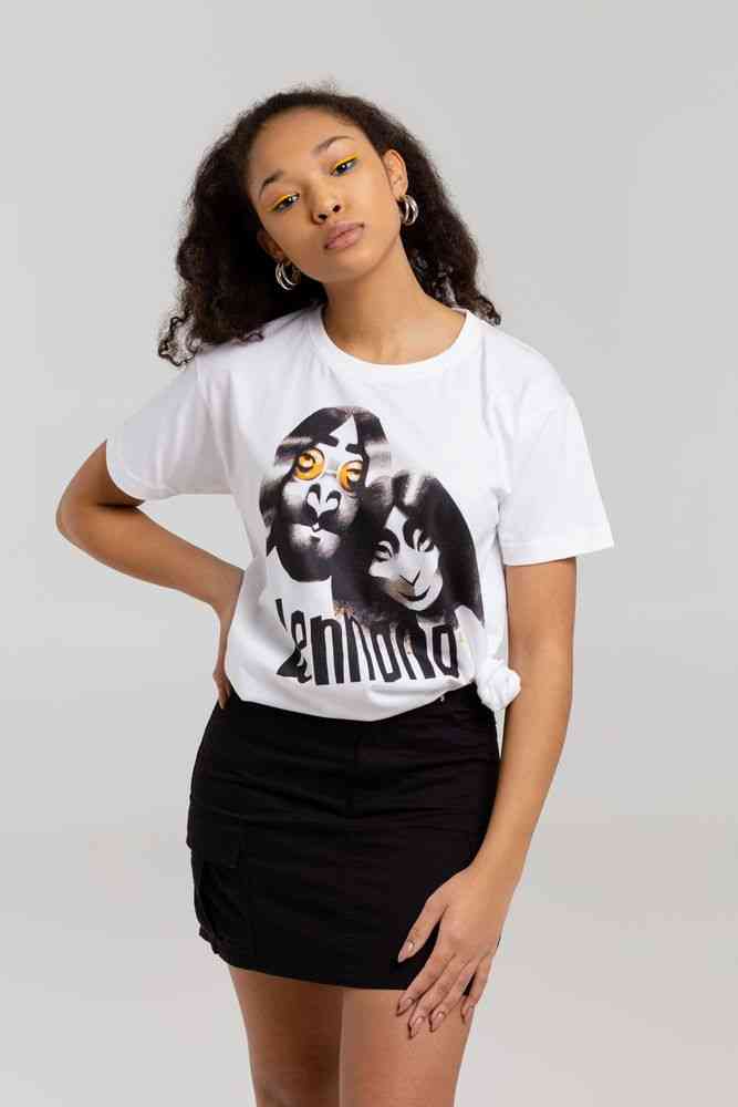 Футболка &laquo;Меламед. John Lennon, Yoko Ono&raquo;, белая - 8