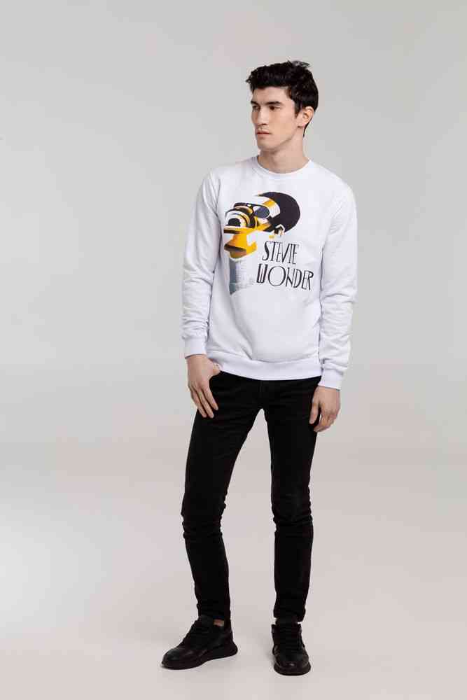 Толстовка «Меламед. Stevie Wonder», белая - 5