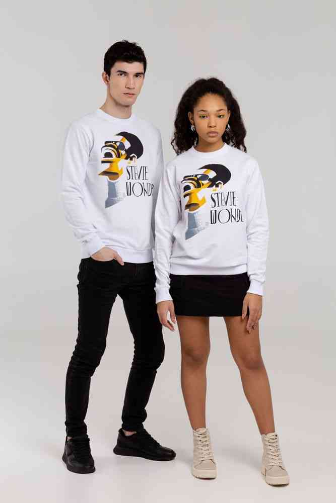Толстовка «Меламед. Stevie Wonder», белая - 9