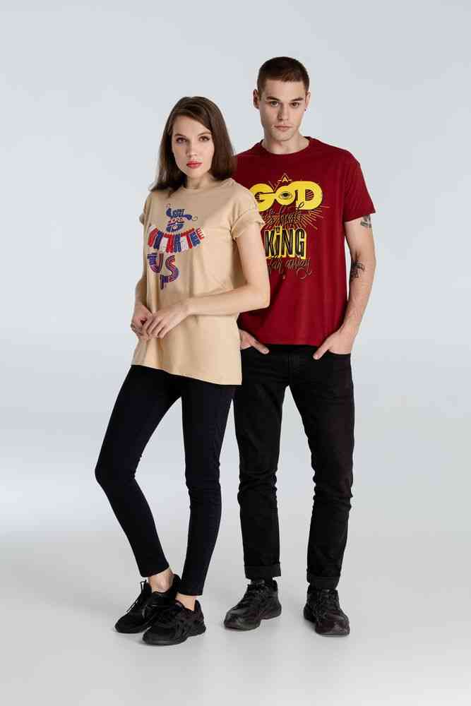 Футболка A God is High, гранатово-красная - 12
