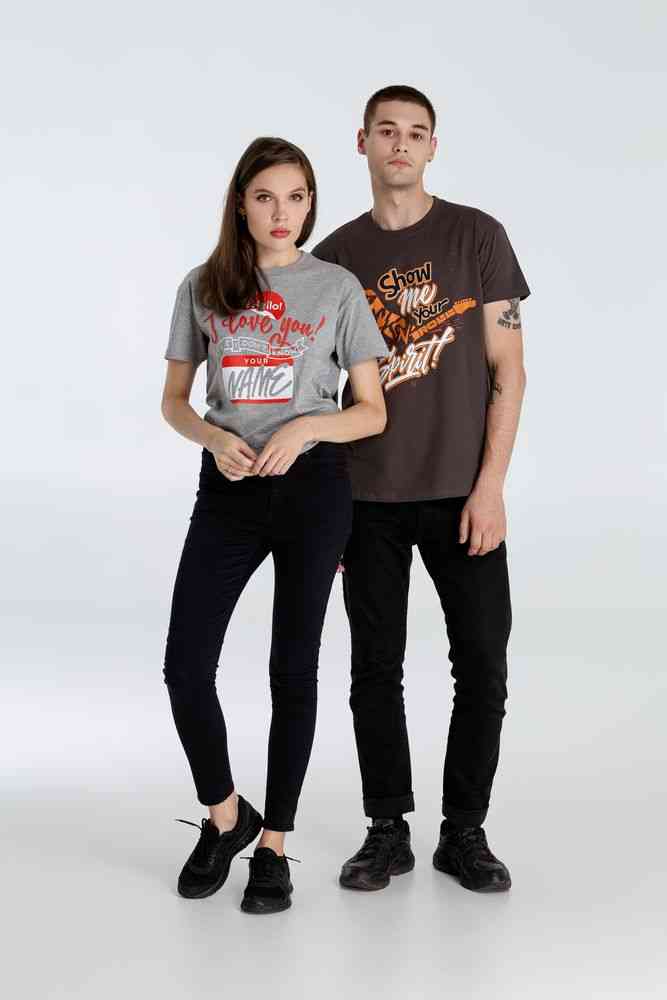 Футболка Hello! I Love You!, серый меланж - 10