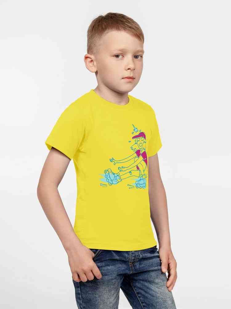 Футболка детская Roller Skates, желтая - 2