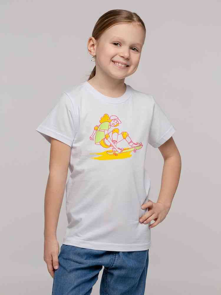 Футболка детская Skateboard, белая - 3