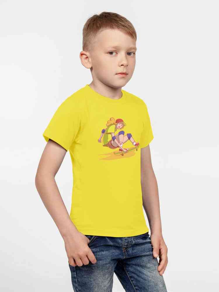 Футболка детская Skateboard, желтая - 2