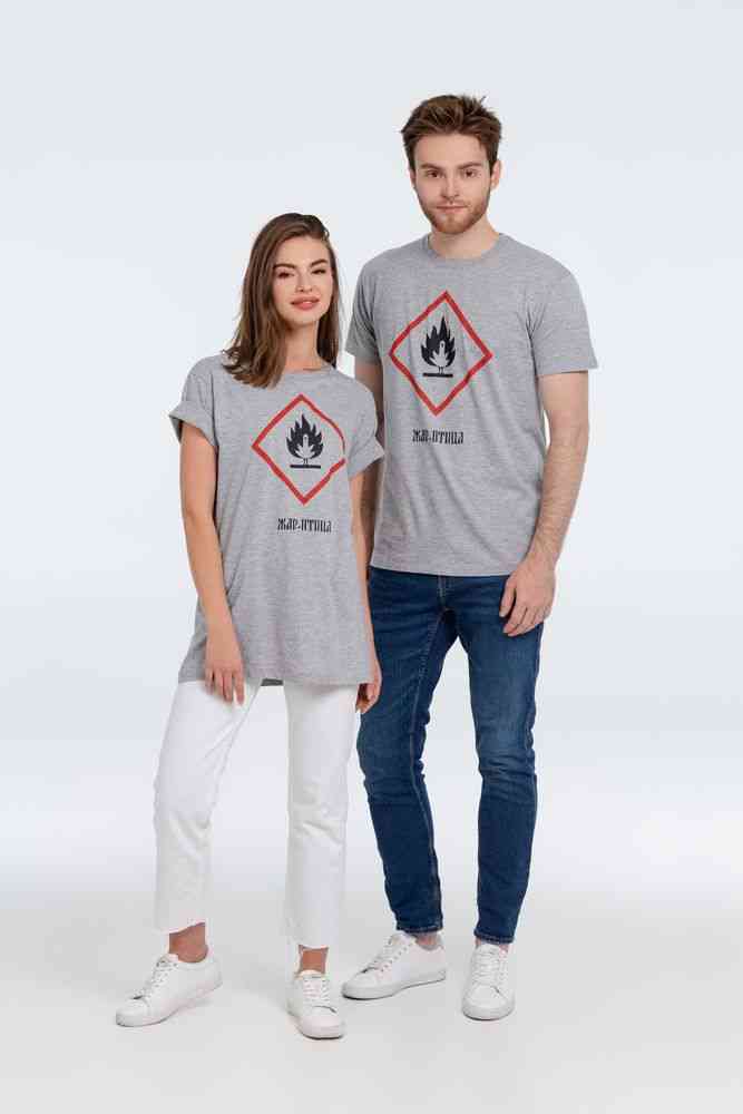 Футболка «Жар-птица», серый меланж - 9