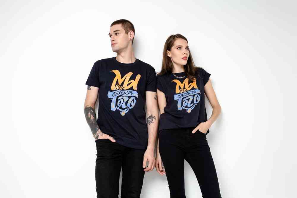 Футболка &laquo;Мы все слегка того&raquo;, темно-синяя - 9