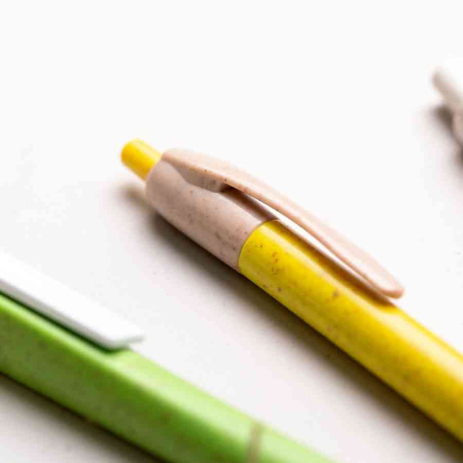 Ручка шариковая ROSDY, пластик с пшеничным волокном, бежевый - 3