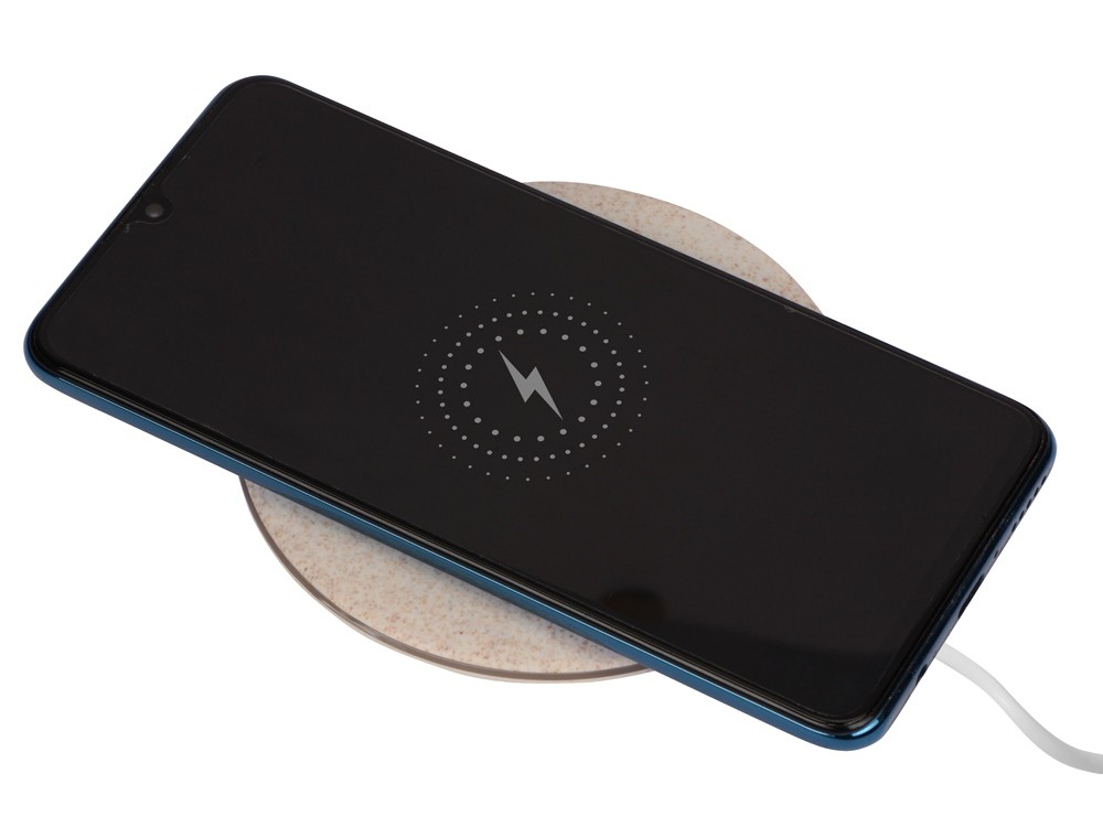 Беспроводное зарядное устройство Wheatty из пшеничной соломы, 5W - 2