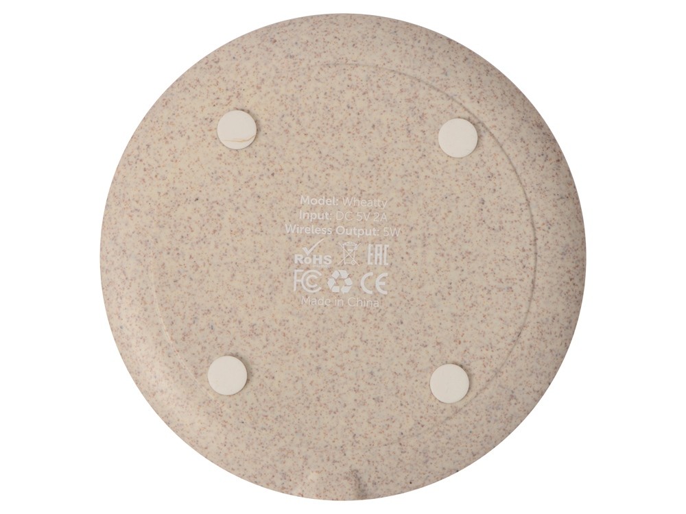 Беспроводное зарядное устройство Wheatty из пшеничной соломы, 5W - 5