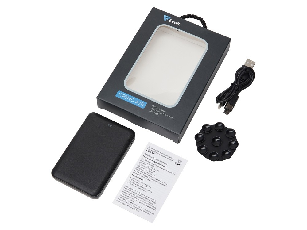 Беспроводной внешний аккумулятор Grind Air, 5000 mAh - 3