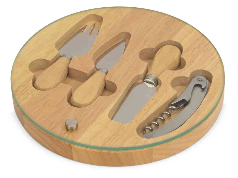 Набор для сыра и вина со стеклянной крышкой Rendezvous - 2