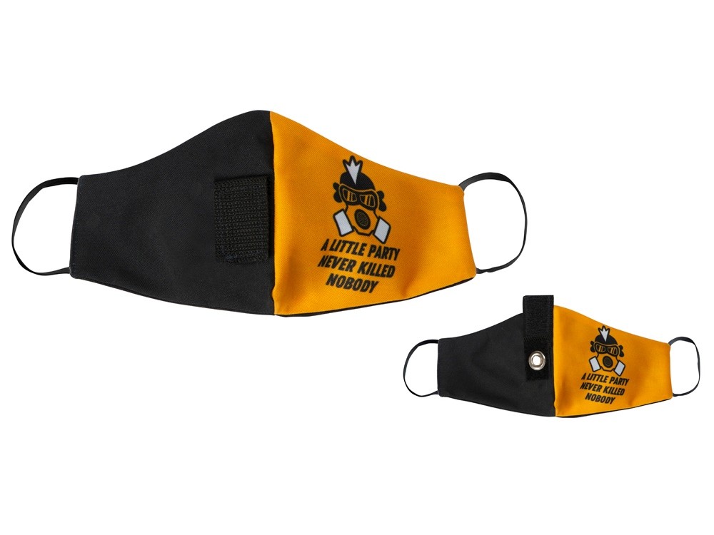 Гигиеническая маска для лица многоразовая с люверсом, для сублимации в крое - 4