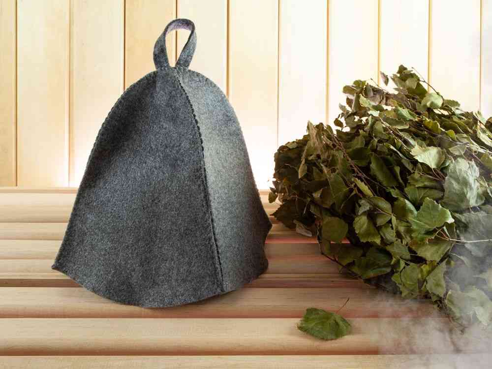 Банная шапка Heat Off, серая - 4