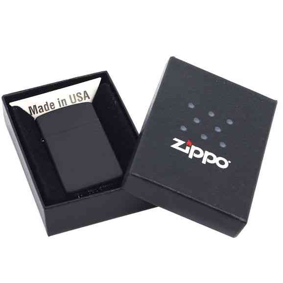 Зажигалка Zippo Slim Matt, матовая черная - 3