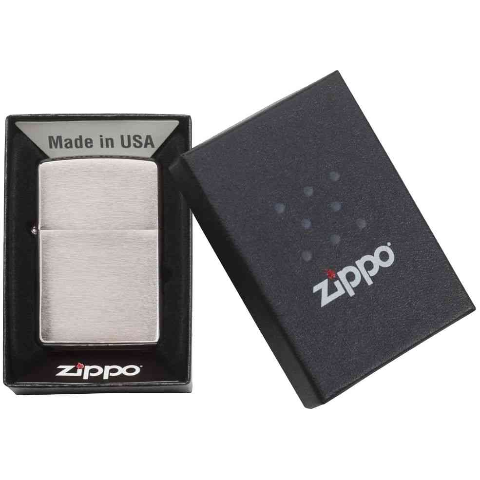 Зажигалка Zippo Classic Brushed, серебристая - 2