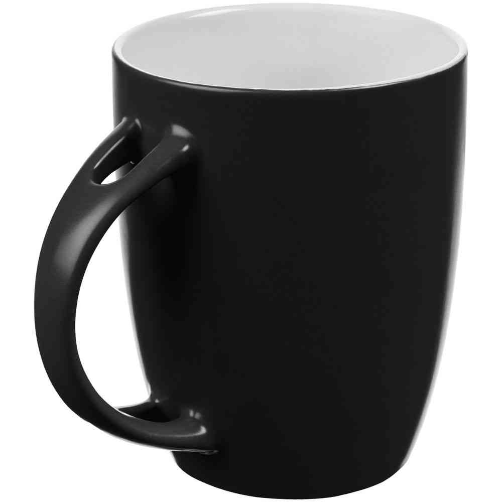 Кружка с ложкой Cheer Up, ver.2, черная - 3