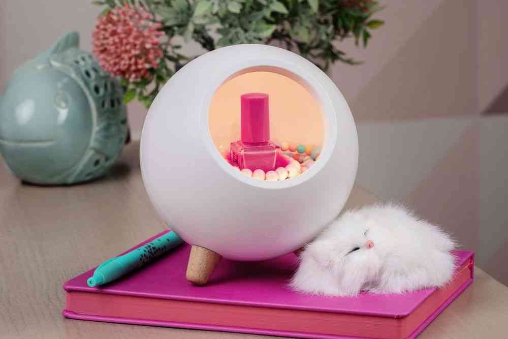 Беспроводная лампа-колонка Right Meow, белая №9