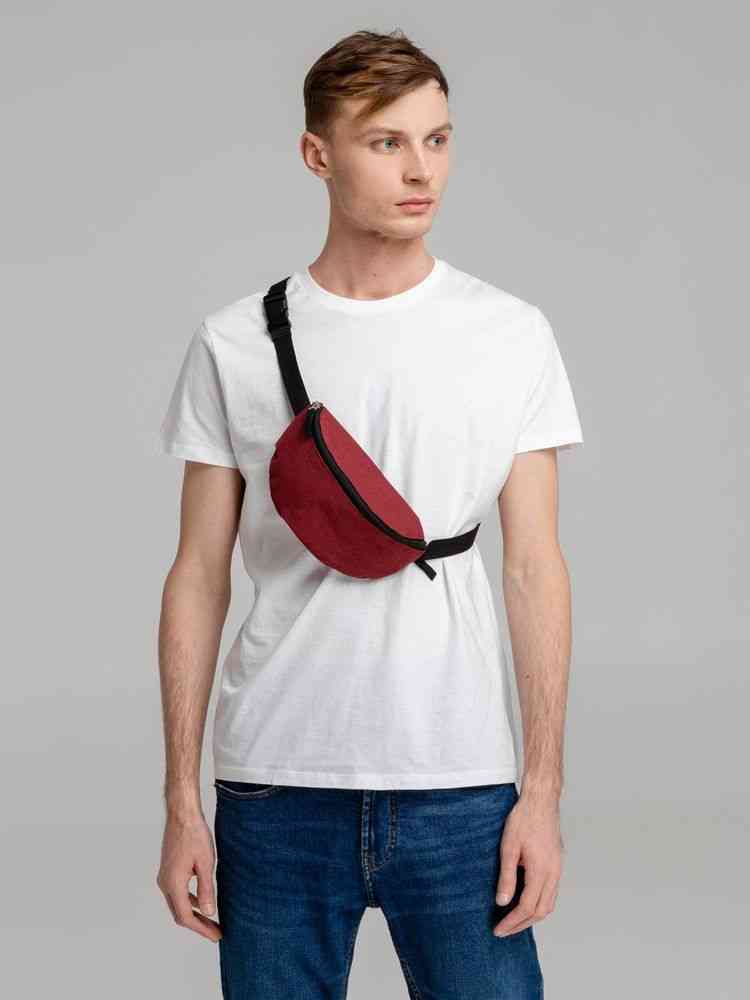 Поясная сумка Handy Dandy, бордовая - 5