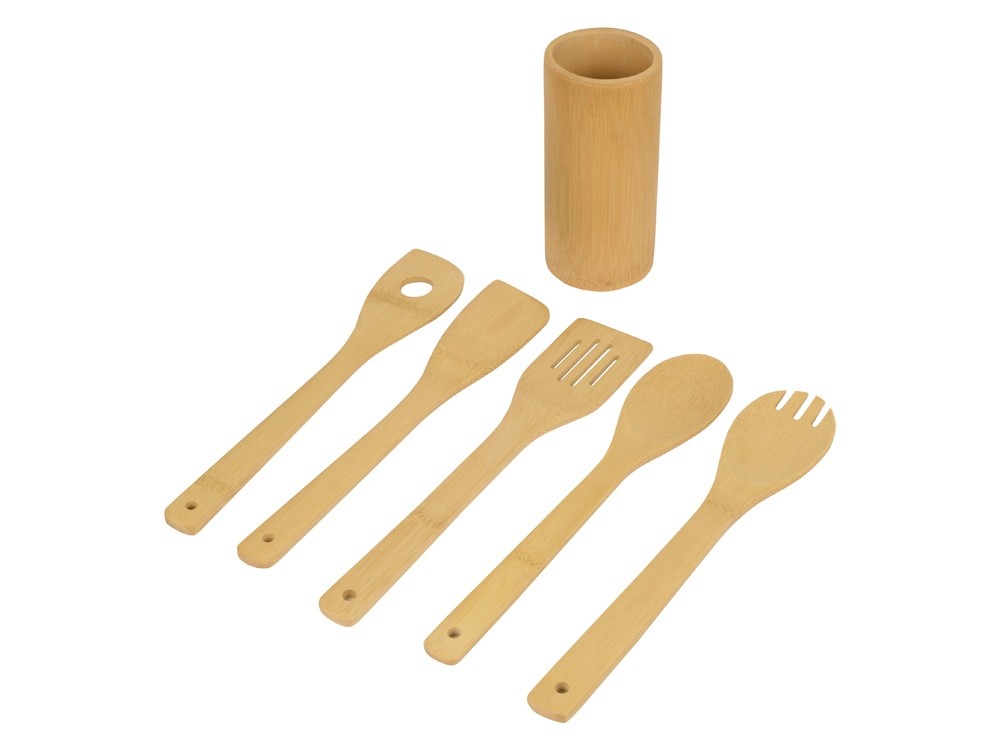 Набор кухонных принадлежностей из бамбука 6в1 Bestie - 2
